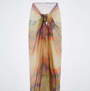 Zara pareo / scarf tie dye